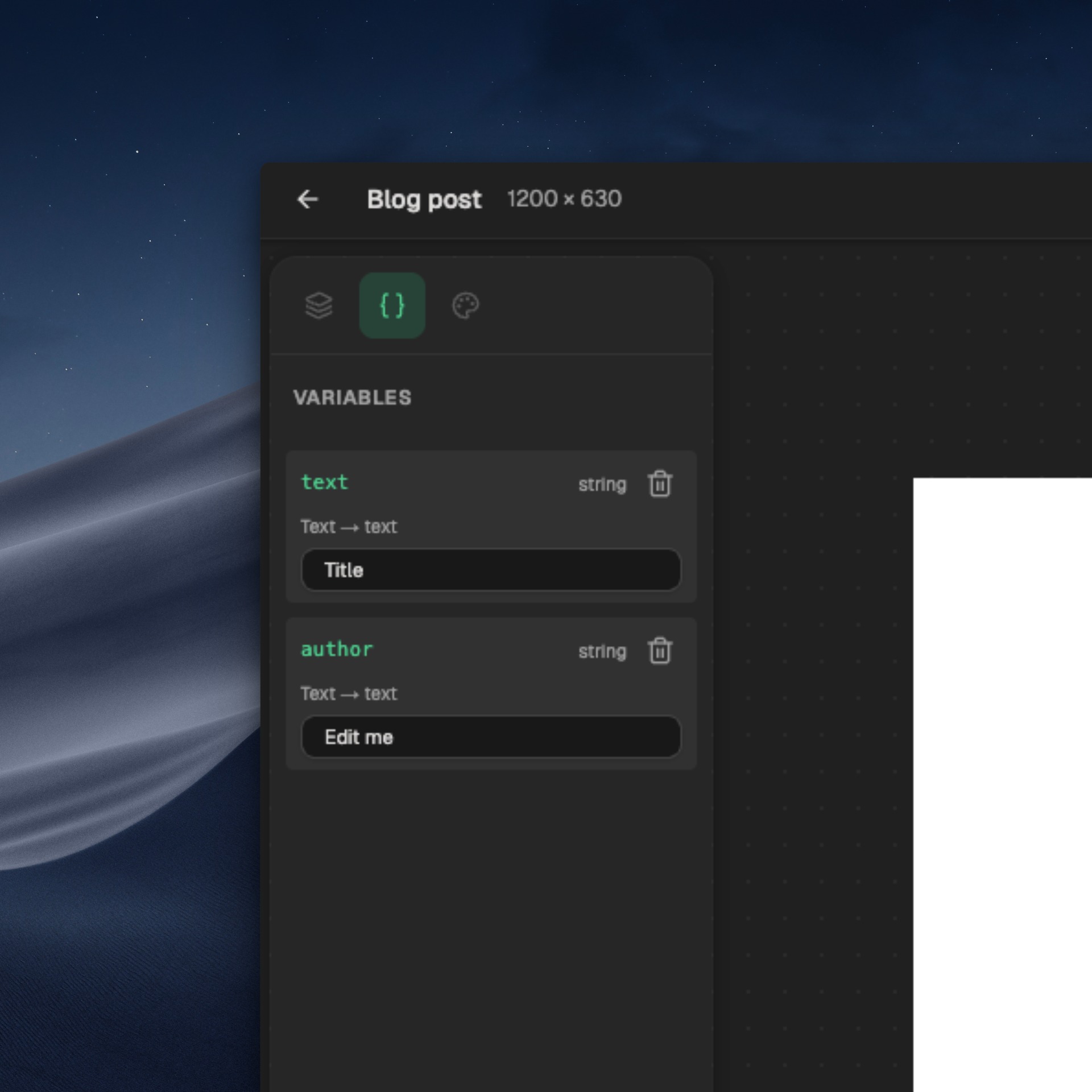 OpenPreview's visual editor: drag-and-drop canvas with live preview